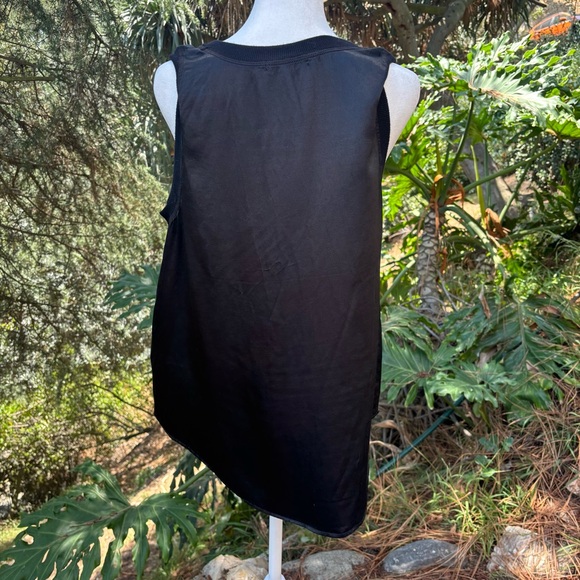 Michael Stars Black Sleeveless Rayon Tank Top with Round Neckline - Picture 6 of 10